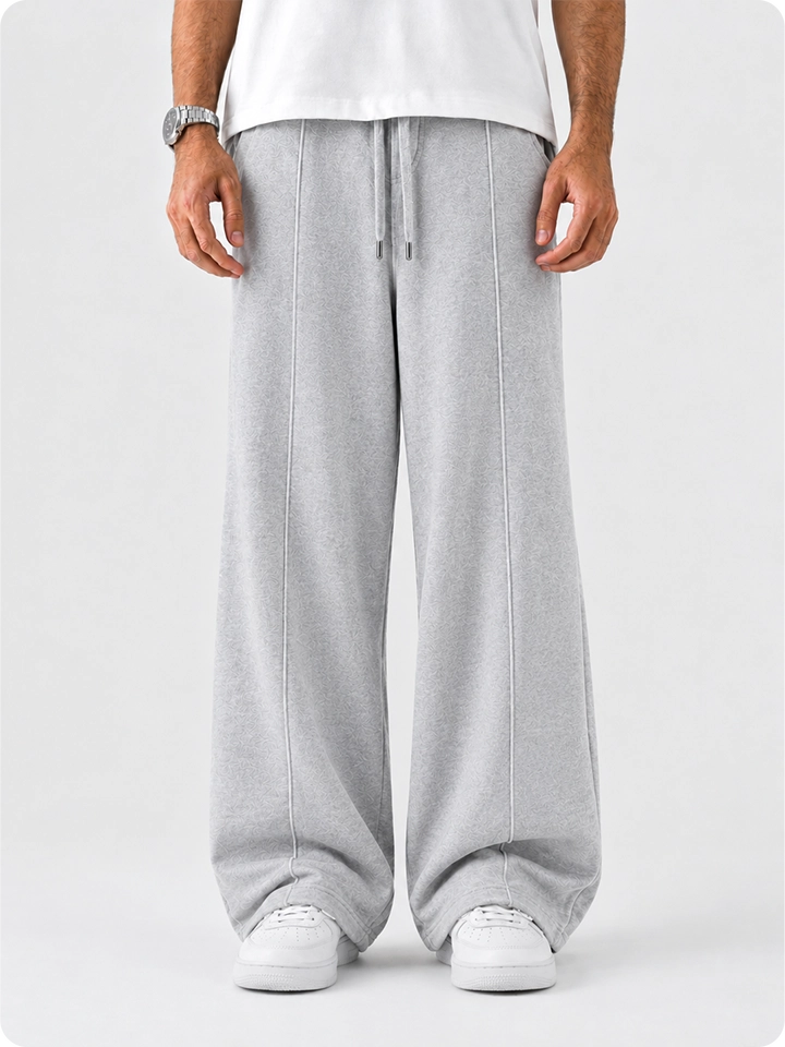 Heather Grey Plain Trouser