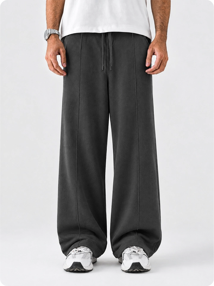 Dark Grey Plain Trouser