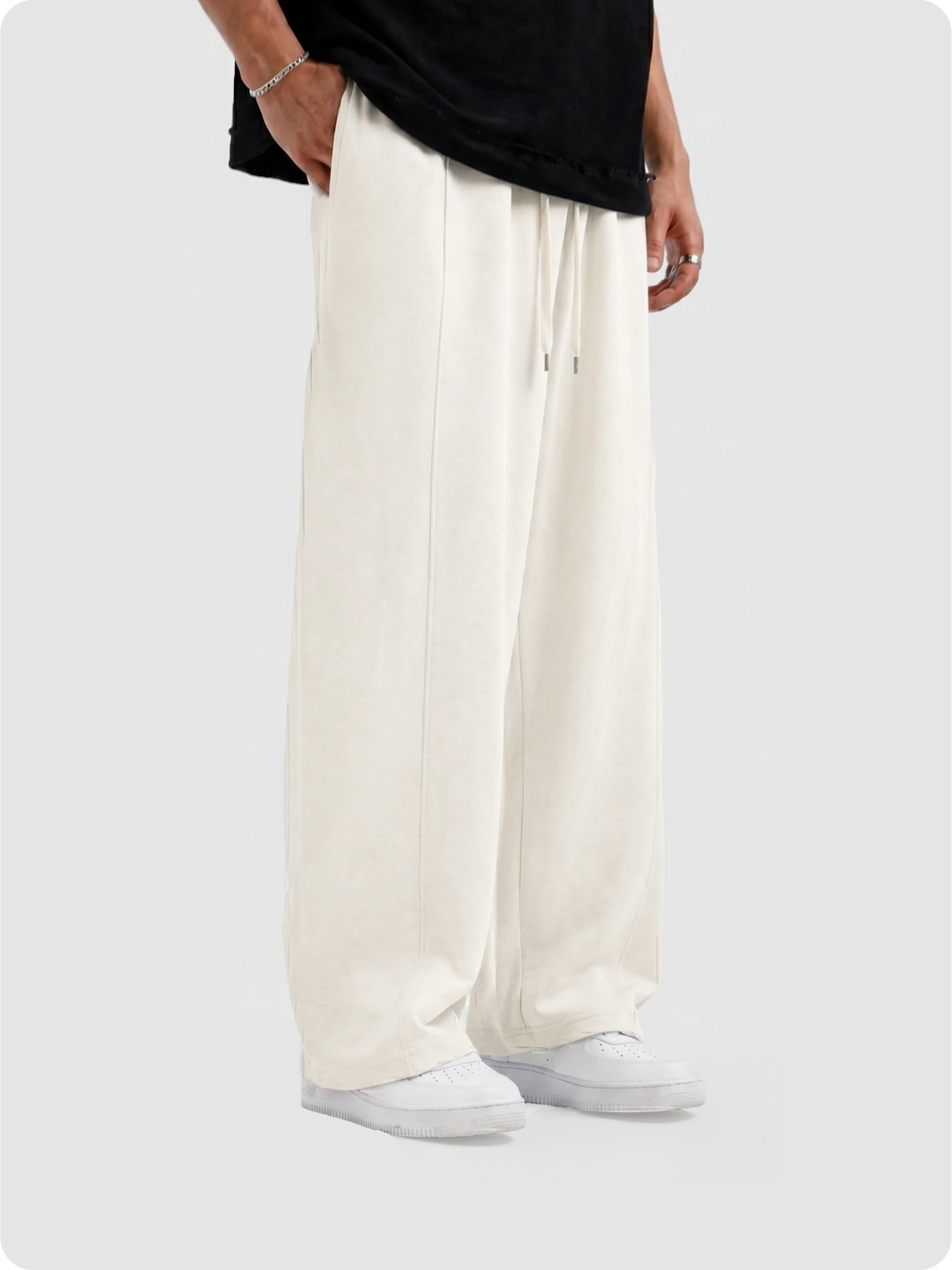 White Plain Trouser